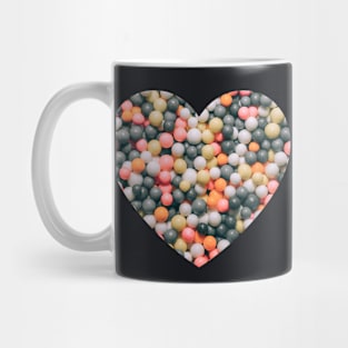 Vintage Sphere Sprinkles Dessert Heart Photograph Mug